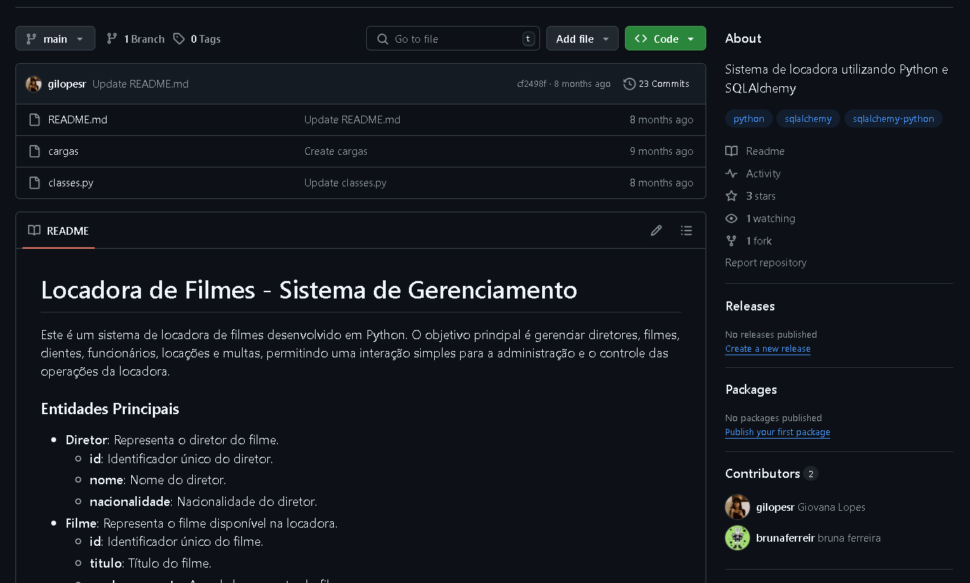 Locadora de Filmes 